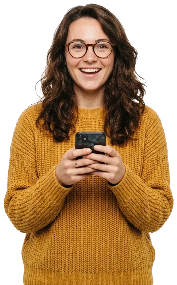 לקוחה של Payora משלמת מהטלפון